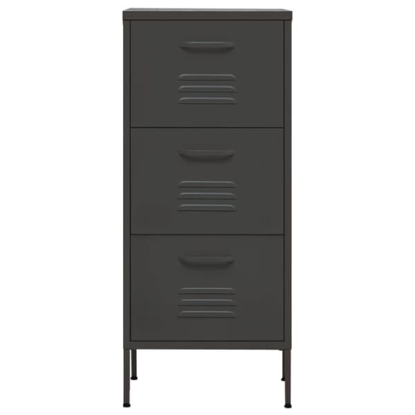 vidaXL Oppbevaringsskap antrasitt 42,5x35x101,5 cm stål