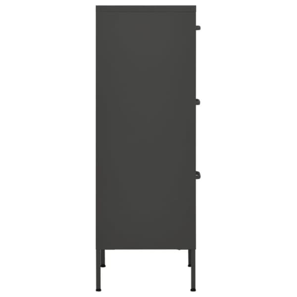 vidaXL Oppbevaringsskap antrasitt 42,5x35x101,5 cm stål