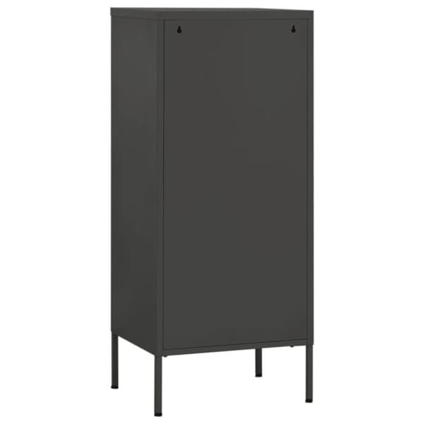 vidaXL Oppbevaringsskap antrasitt 42,5x35x101,5 cm stål