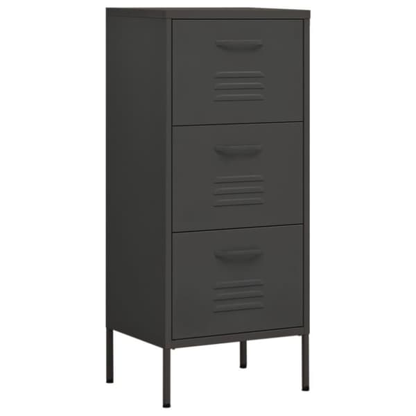 vidaXL Oppbevaringsskap antrasitt 42,5x35x101,5 cm stål