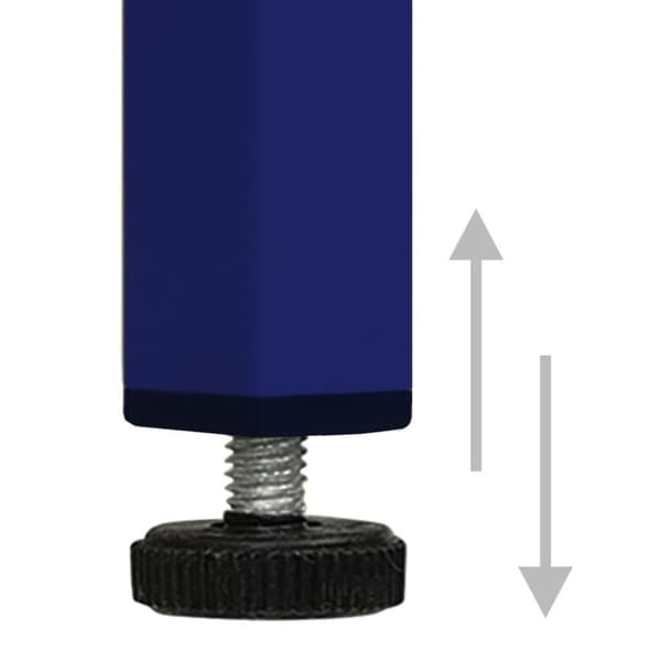 vidaXL opbevaringsskab 80x35x101,5 cm stål marineblå