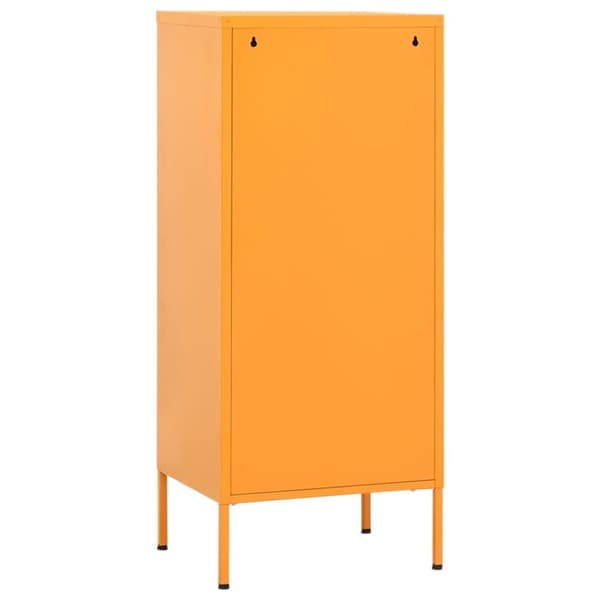 vidaXL opbevaringsskab 42,5x35x101,5 cm stål sennepsgul