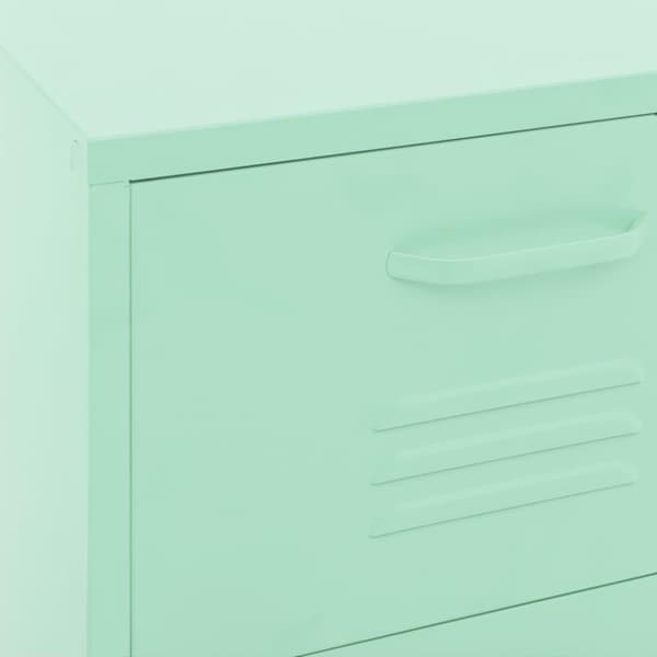 vidaXL Förvaringsskåp mintgrön 80x35x101,5 cm stål