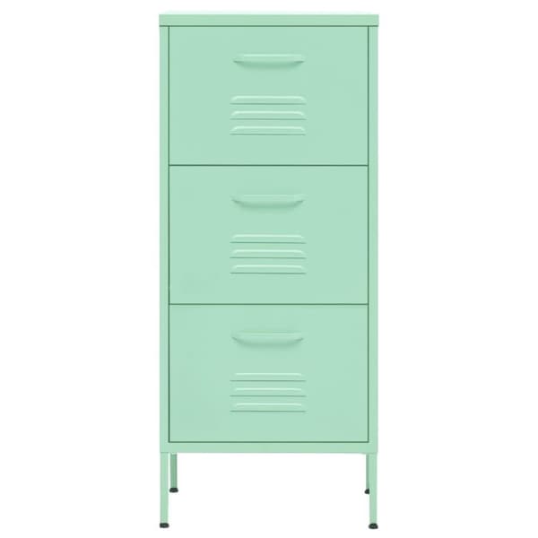 vidaXL Förvaringsskåp mintgrön 80x35x101,5 cm stål
