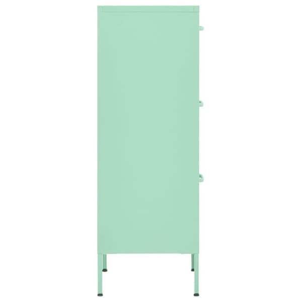vidaXL Förvaringsskåp mintgrön 80x35x101,5 cm stål