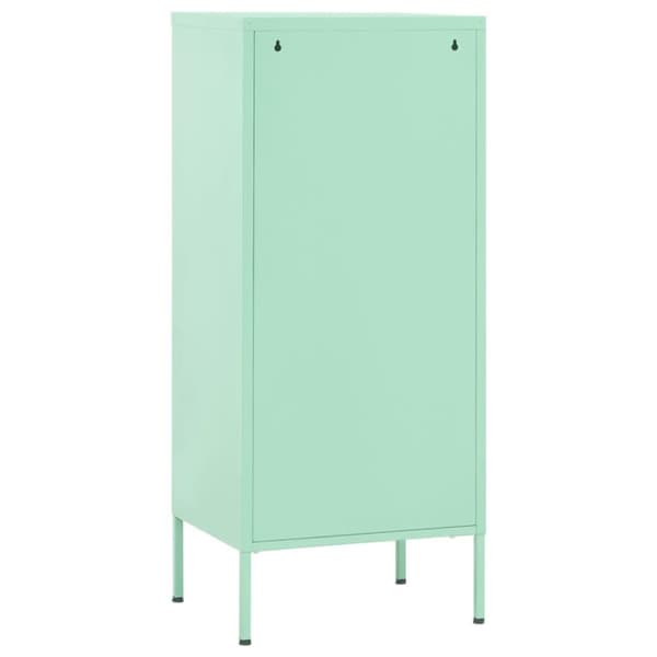 vidaXL Förvaringsskåp mintgrön 80x35x101,5 cm stål
