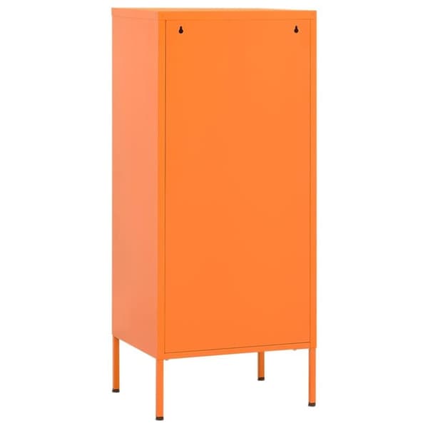 vidaXL Förvaringsskåp orange 80x35x101,5 cm stål