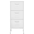 Miniatyrbilde 4 av 11: vidaXL Oppbevaringsskap hvit 42,5x35x101,5 cm stål