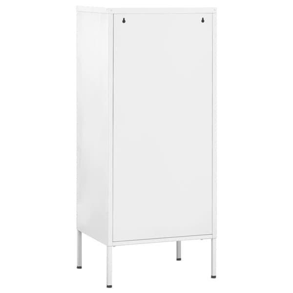 vidaXL Oppbevaringsskap hvit 42,5x35x101,5 cm stål