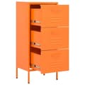 Pikkukuva 7 / 11: vidaXL Varastokaappi oranssi 42,5x35x101,5 cm teräs