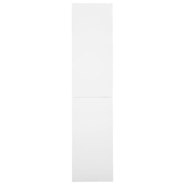 vidaXL Dokumentskåp med skjutdörr vit 90x40x180 cm stål
