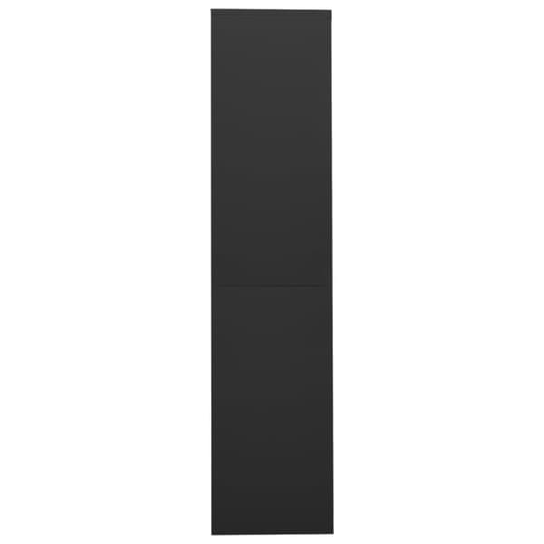 vidaXL Toimistokaappi liukuovella antrasiitti 90x40x180 cm teräs
