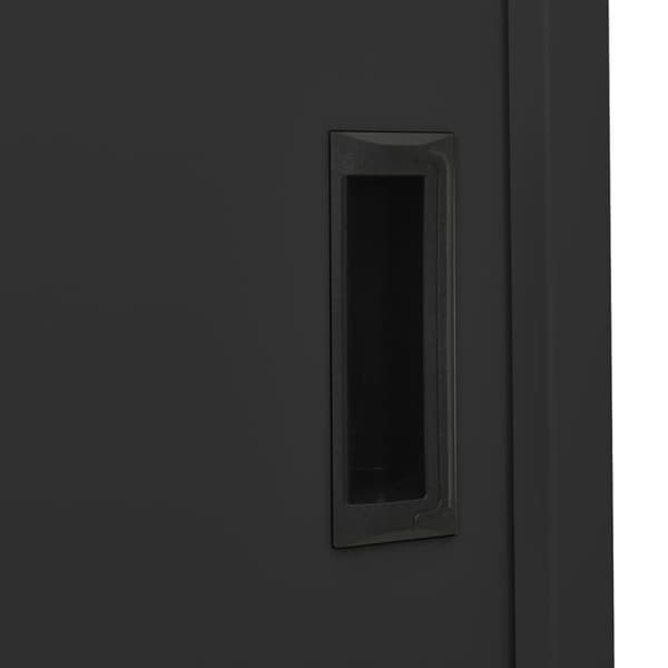vidaXL Toimistokaappi liukuovella antrasiitti 90x40x180 cm teräs
