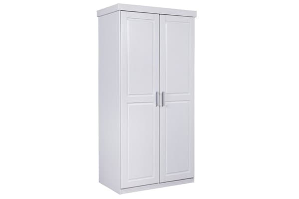 Magnus klædeskab 2 dørs bredde 95 cm, højde 190 cm hvid.