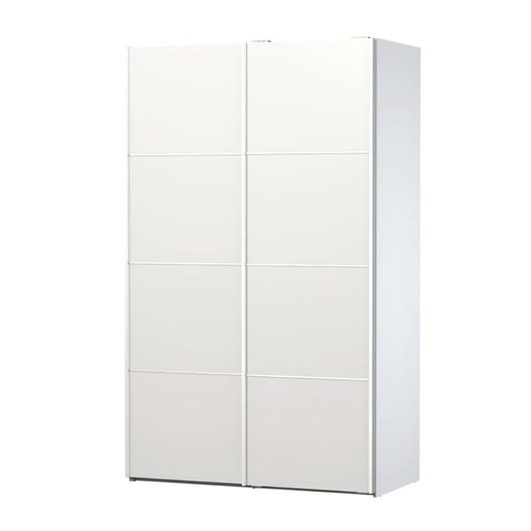 Veto garderobeskap 2 dørs bredde 122 cm, hvit.