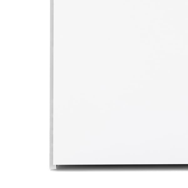Spell garderobeskap 3 dører, 3 skuffer hvit.