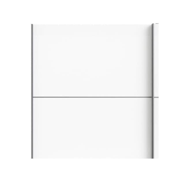 Veto garderobeskap B 2 dørs H220 cm x B182 cm hvit, hvit høyglans.
