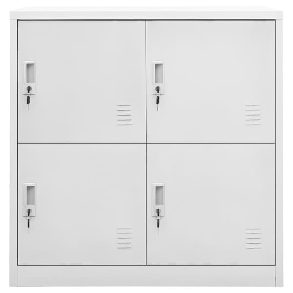 vidaXL Oppbevaringsskap 5 stk lysegrå 90x45x92,5 cm stål