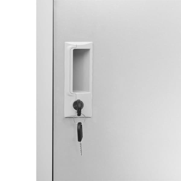 vidaXL skabe 2 stk. 90x45x92,5 cm stål lysegrå