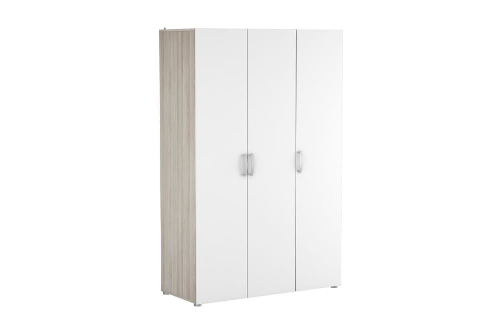 ALFREDA Garderob 185 Brun/Vit