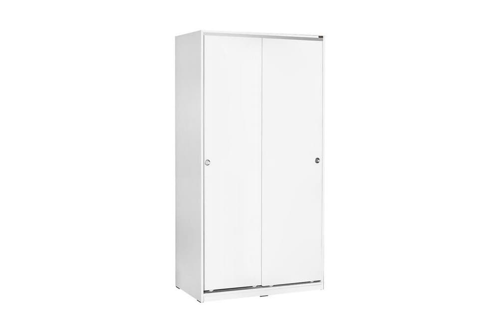GARDEROB 94x182 cm 2 Skåp Vit