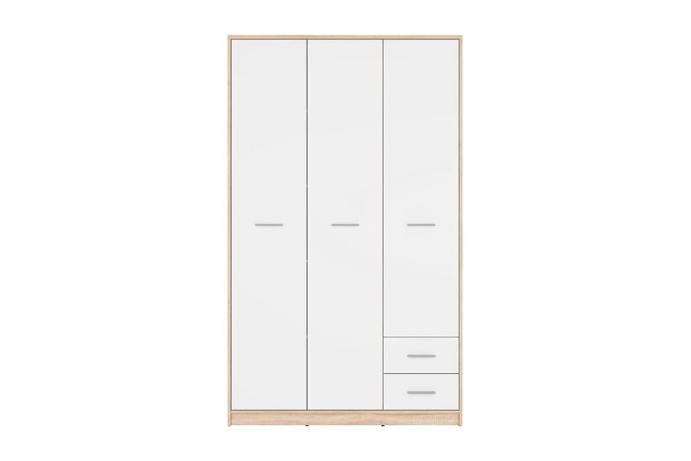 PANICE PLUS Garderob 119x55 cm Natur/Vit