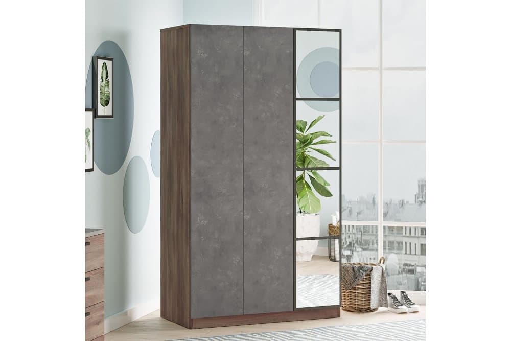 OOSTEIN Garderob 50x104 Brun/Grå