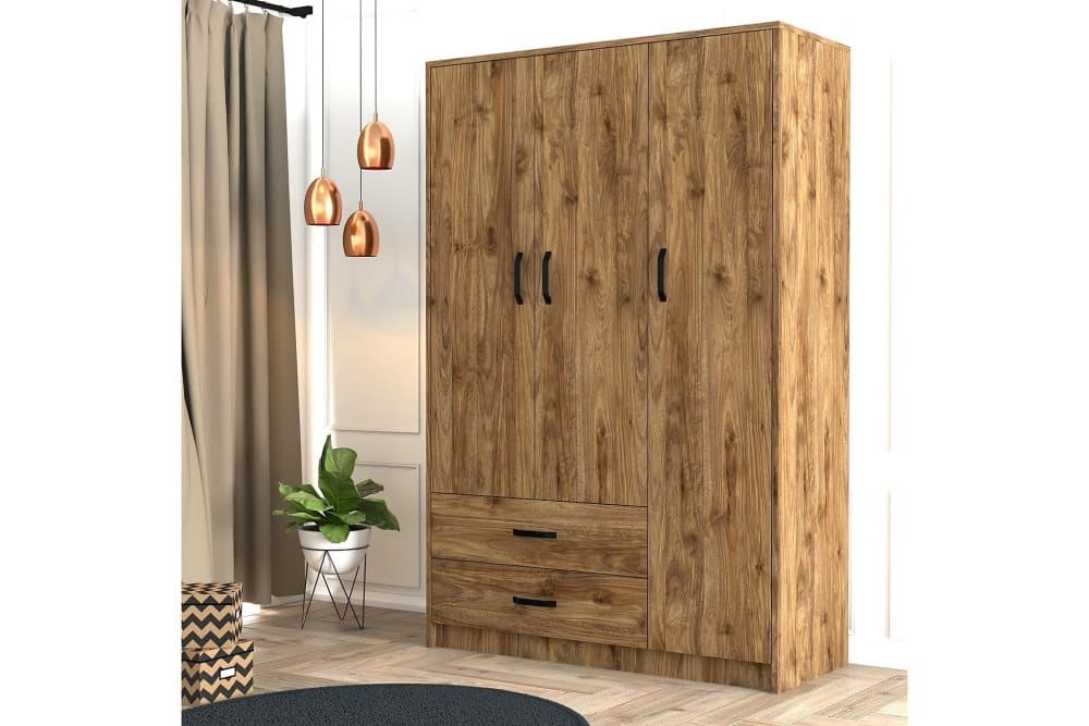 NOORDBEMS Garderob 48x120 Valnöt