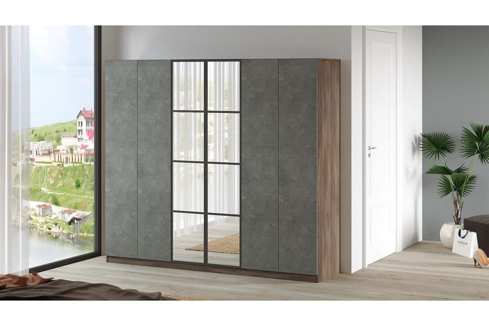 OOSTEIN Garderob 50x208 Brun/Grå