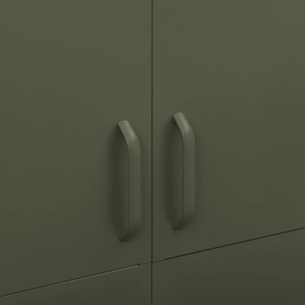 vidaXL Garderobe olivengrønn 90x50x180 cm stål