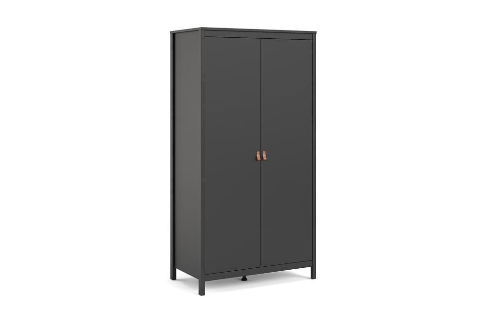 STOLFERS Garderob 58x102 cm Svart/Natur