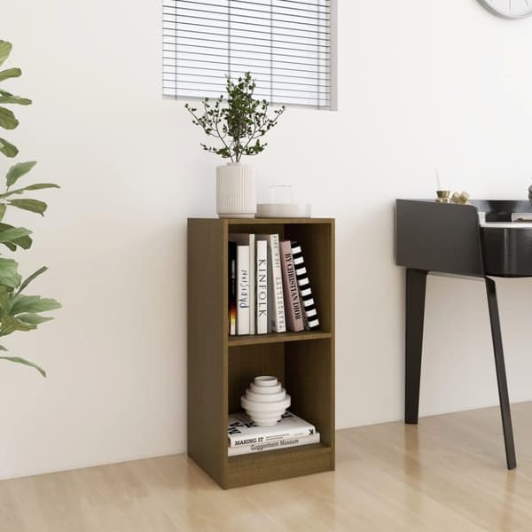 vidaXL Sideskap honningbrun 35,5x33,5x76 cm heltre furu