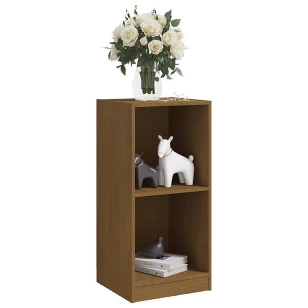 vidaXL Sideskap honningbrun 35,5x33,5x76 cm heltre furu