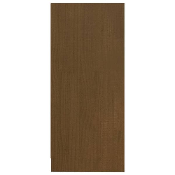 vidaXL Sideskap honningbrun 35,5x33,5x76 cm heltre furu