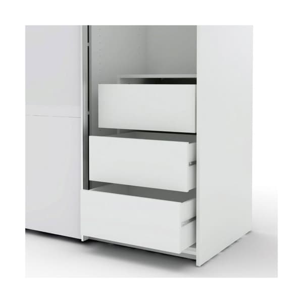 Veto klædeskab A 2 dørs H220 cm x B122 cm hvid, hvid højglans.