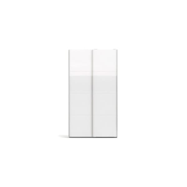 Veto klædeskab A 2 dørs H220 cm x B122 cm hvid, hvid højglans.