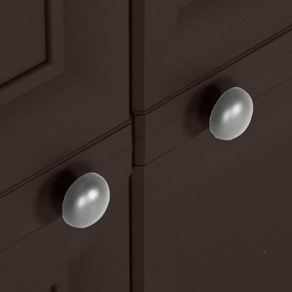 vidaXL plastikskab 79x43x125 cm trædesign brun