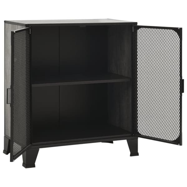 vidaXL Oppbevaringsskap 2 stk grå 72x36x82 cm metall og MDF