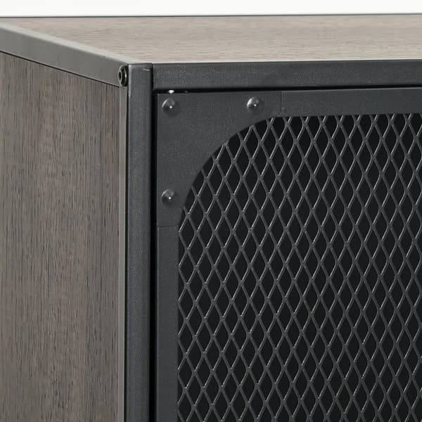 vidaXL Oppbevaringsskap 2 stk grå 72x36x82 cm metall og MDF