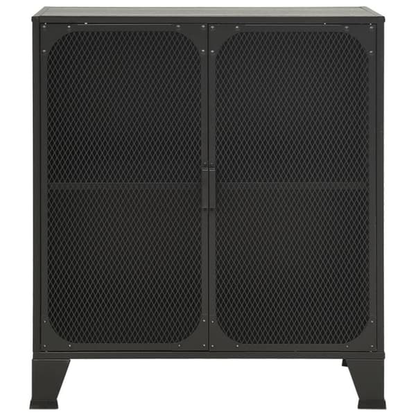 vidaXL Oppbevaringsskap 2 stk grå 72x36x82 cm metall og MDF
