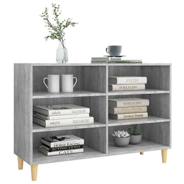 vidaXL Skjenk grå sonoma 103,5x35x70 cm konstruert tre