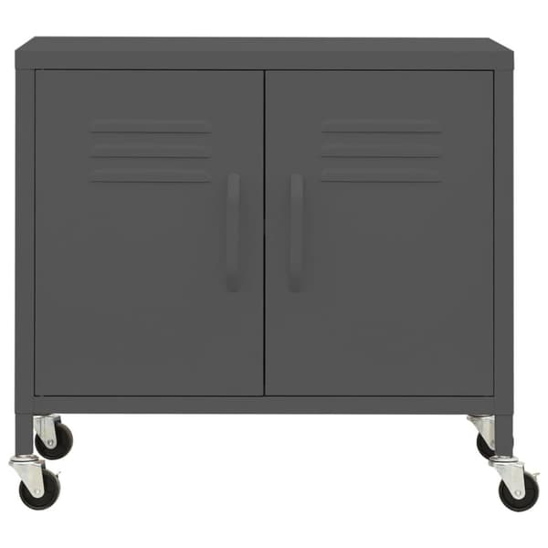 vidaXL opbevaringsskab 60x35x56 cm stål antracitgrå