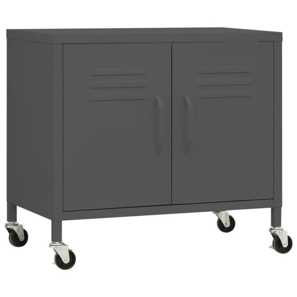 vidaXL opbevaringsskab 60x35x56 cm stål antracitgrå