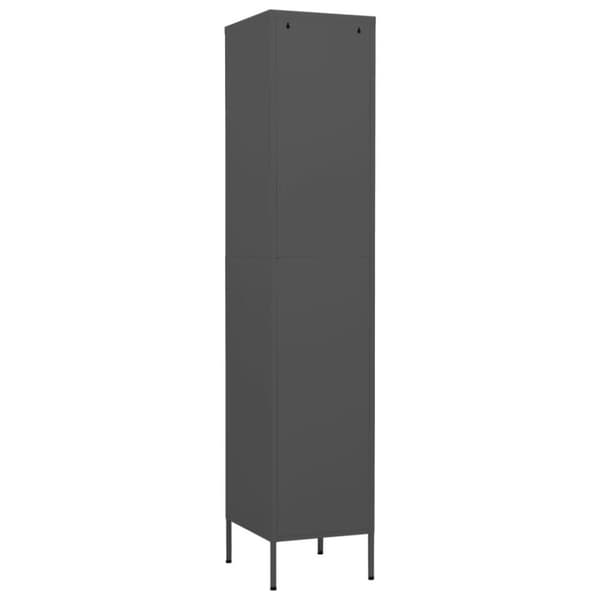 vidaXL Oppbevaringsskap antrasitt 35x46x180 cm stål