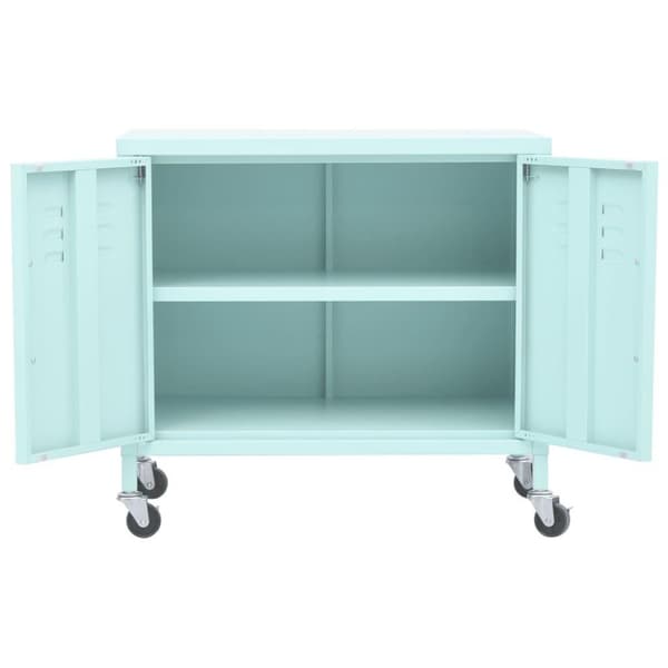 vidaXL Oppbevaringsskap myntegrønn 60x35x49 cm stål