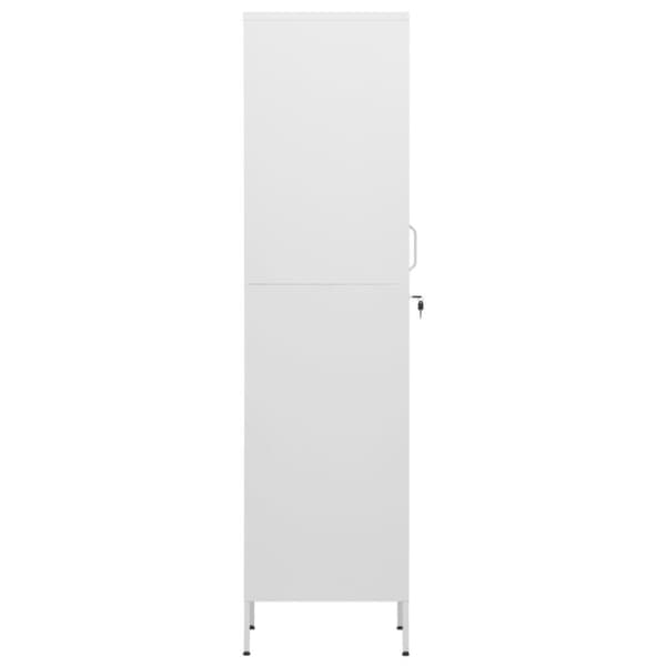 vidaXL skab 35x46x180 cm stål hvid