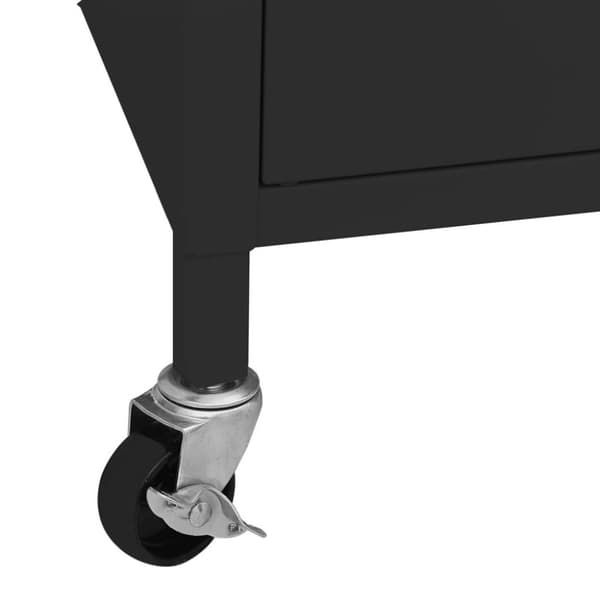 vidaXL opbevaringsskab 60x35x49 cm stål sort