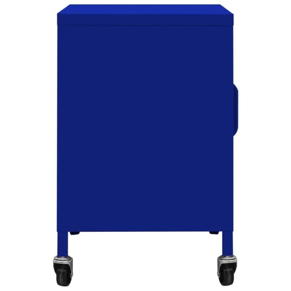 vidaXL opbevaringsskab 60x35x49 cm stål marineblå