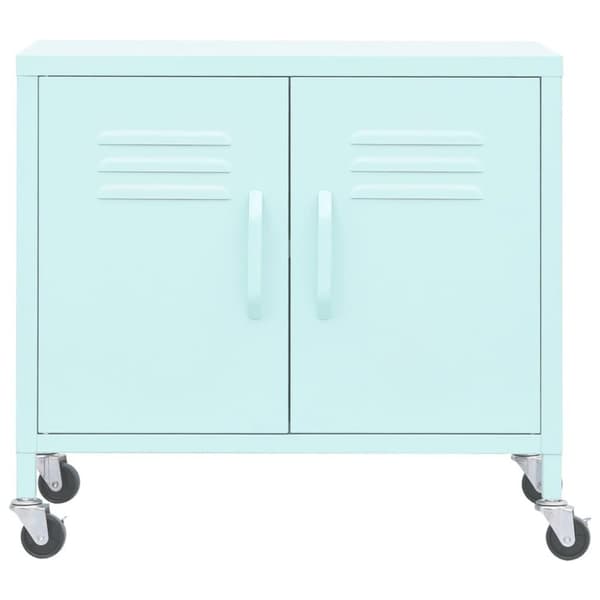 vidaXL opbevaringsskab 60x35x49 cm stål mintgrøn