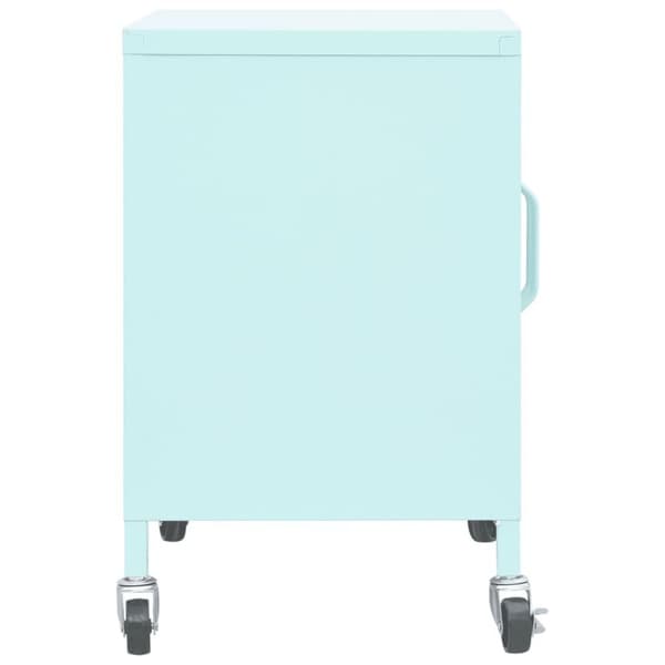 vidaXL opbevaringsskab 60x35x49 cm stål mintgrøn